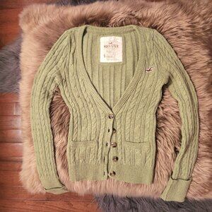 Hollister Vintage Cable Knit Cardigan